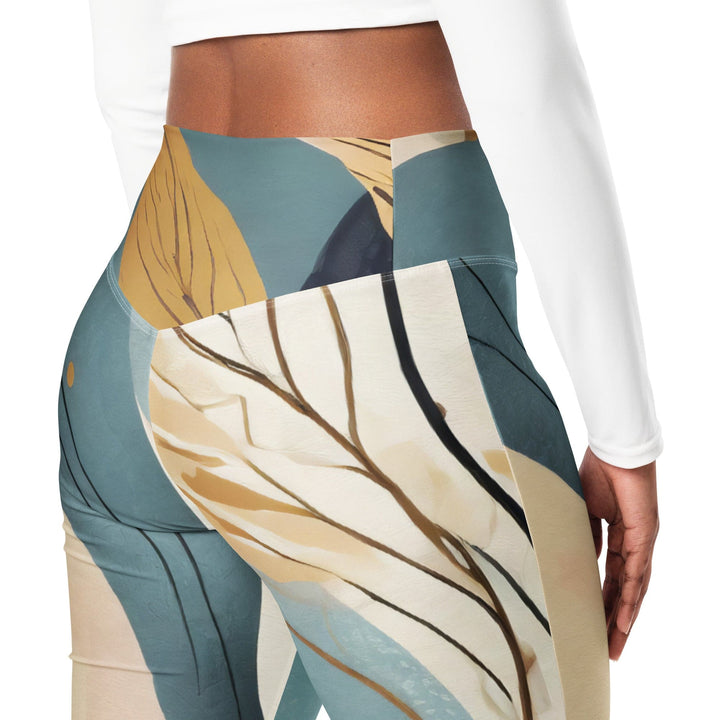 Womens Flare Leggings - Boho Style Print
