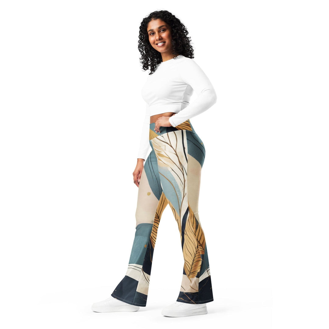 Womens Flare Leggings - Boho Style Print