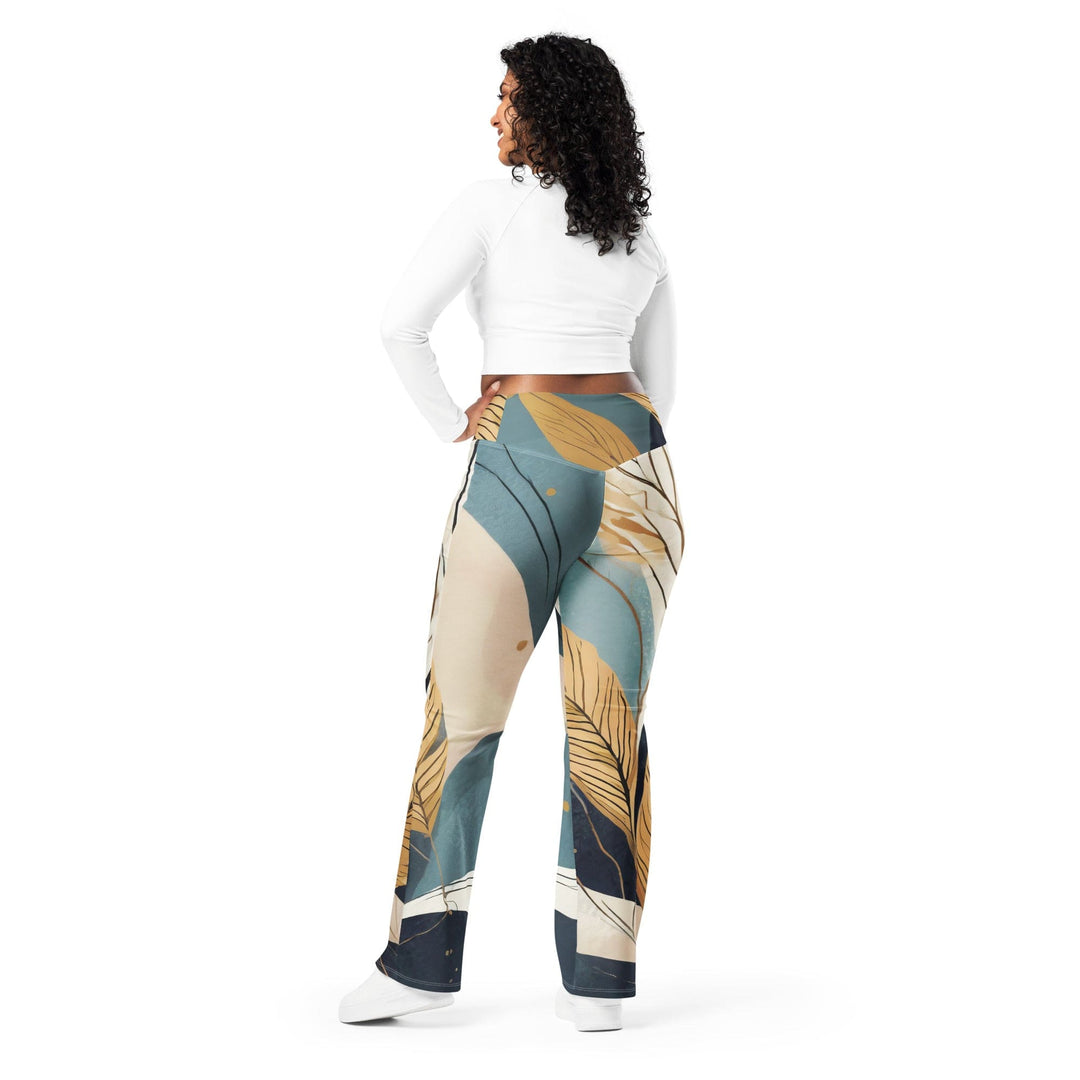 Womens Flare Leggings - Boho Style Print
