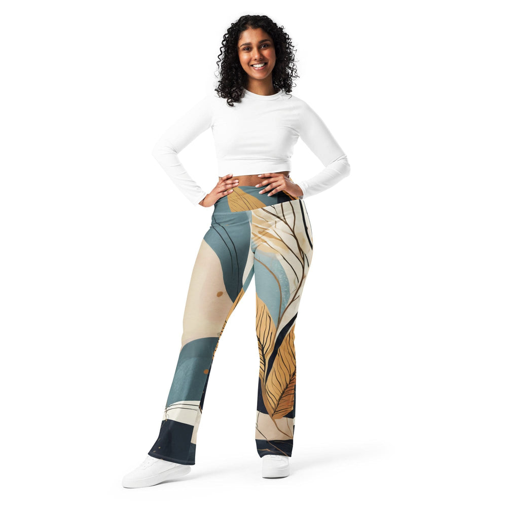 Womens Flare Leggings - Boho Style Print