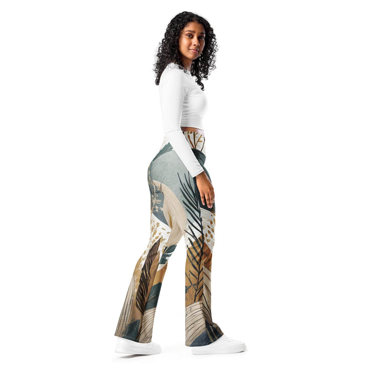 Womens Flare Leggings - Boho Style Print