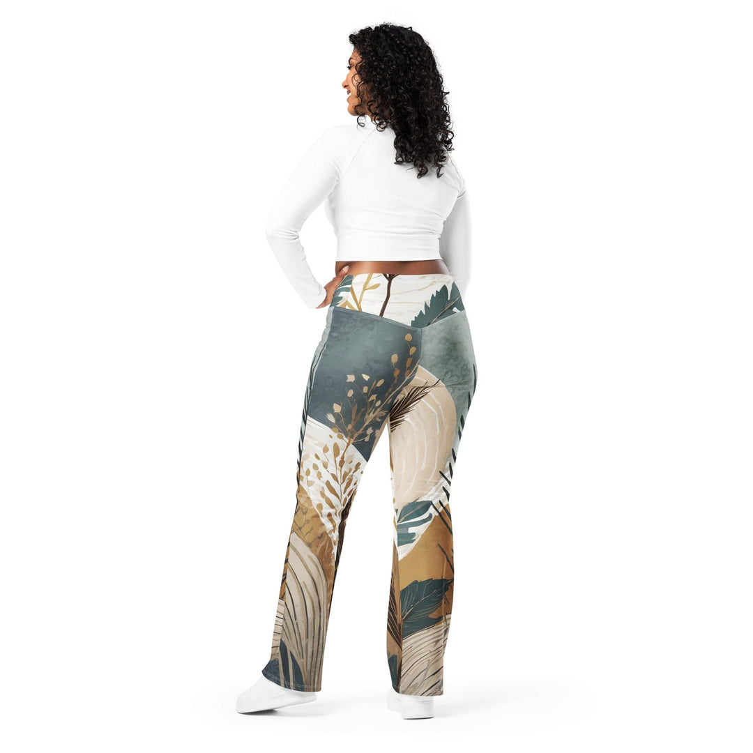 Womens Flare Leggings - Boho Style Print