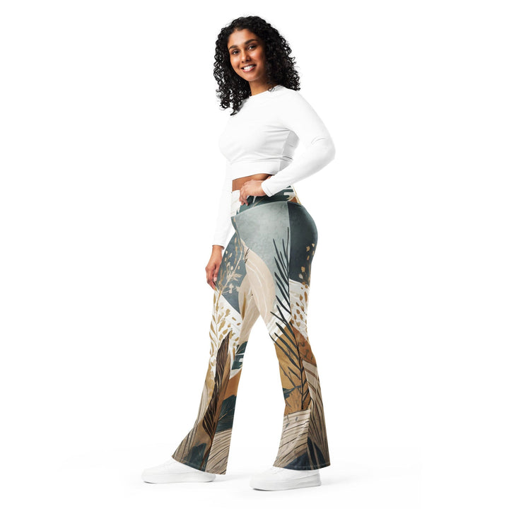 Womens Flare Leggings - Boho Style Print