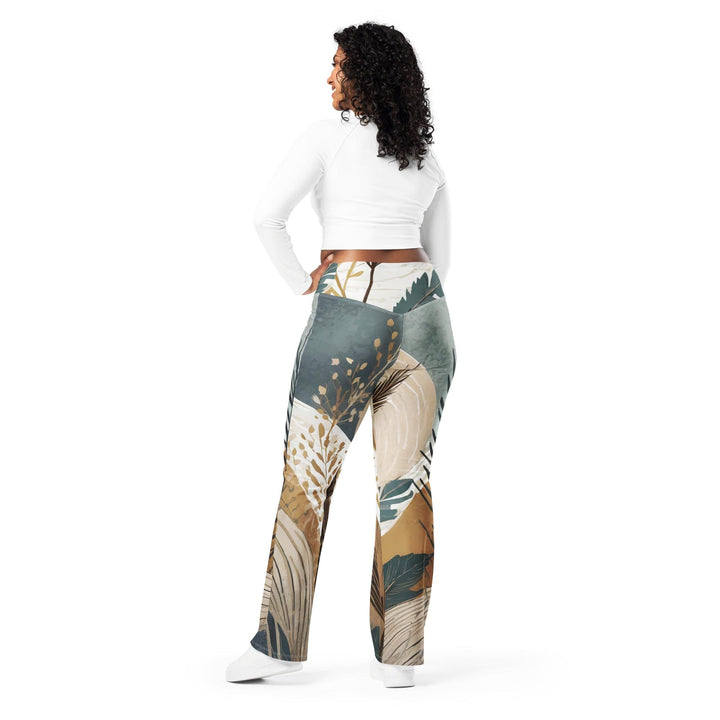 Womens Flare Leggings - Boho Style Print