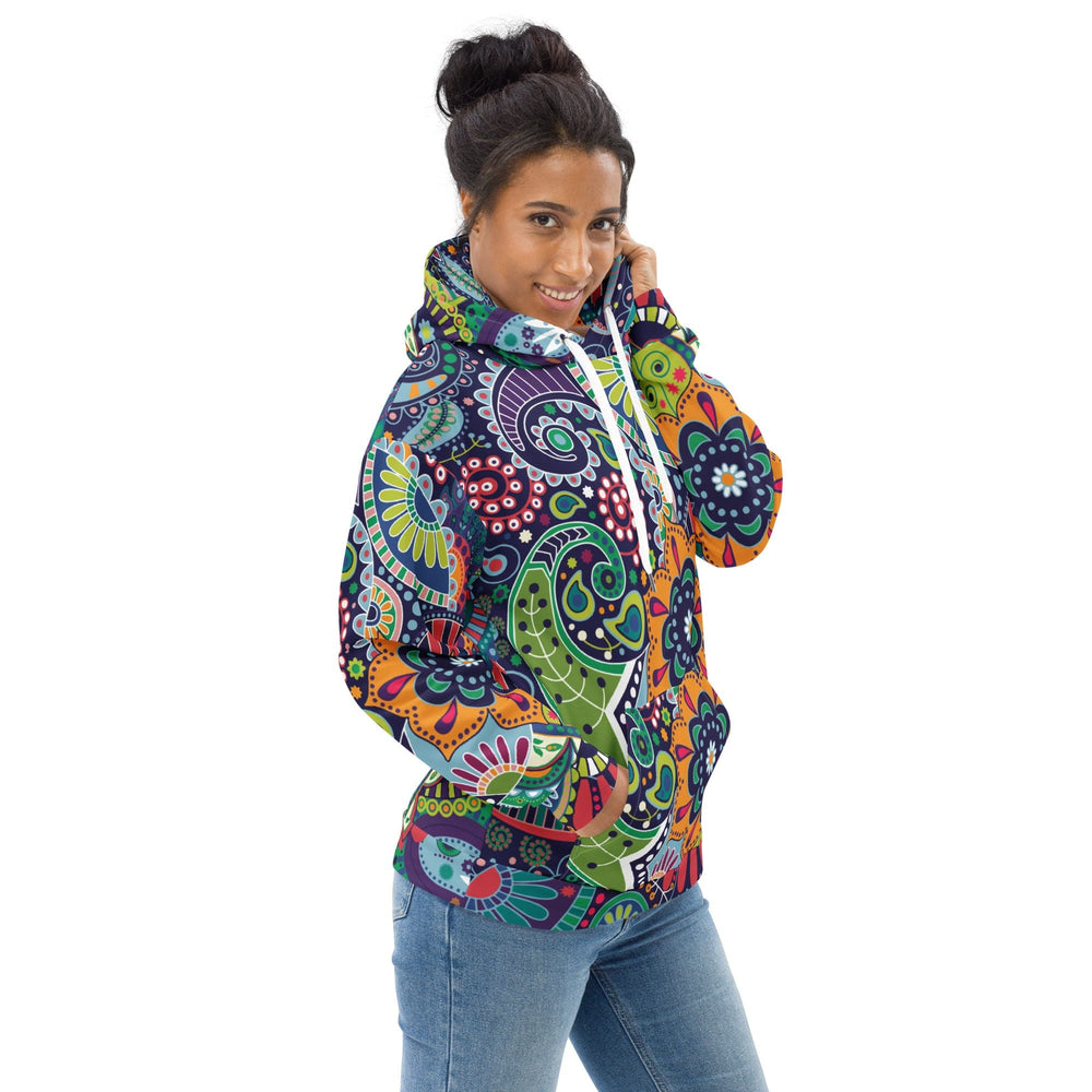 Womens Graphic Hoodie Floral Paisley 22523