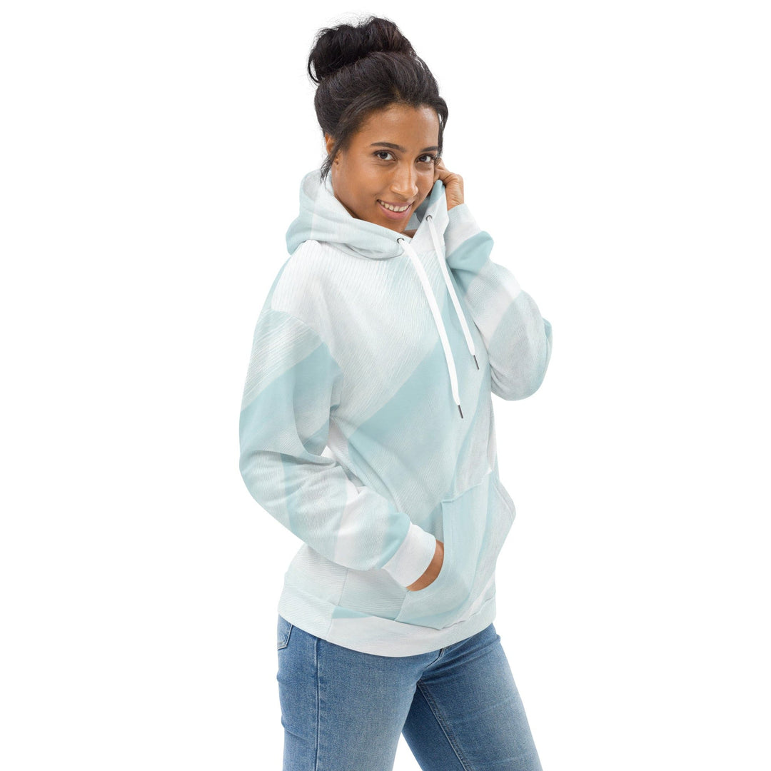 Womens Graphic Hoodie Pastel Blue Swirl