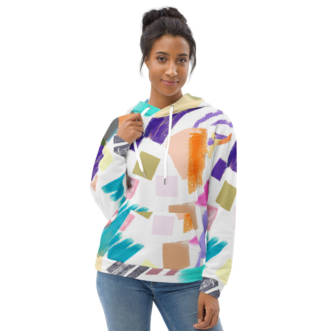 Womens Graphic Hoodie Pastel Pattern