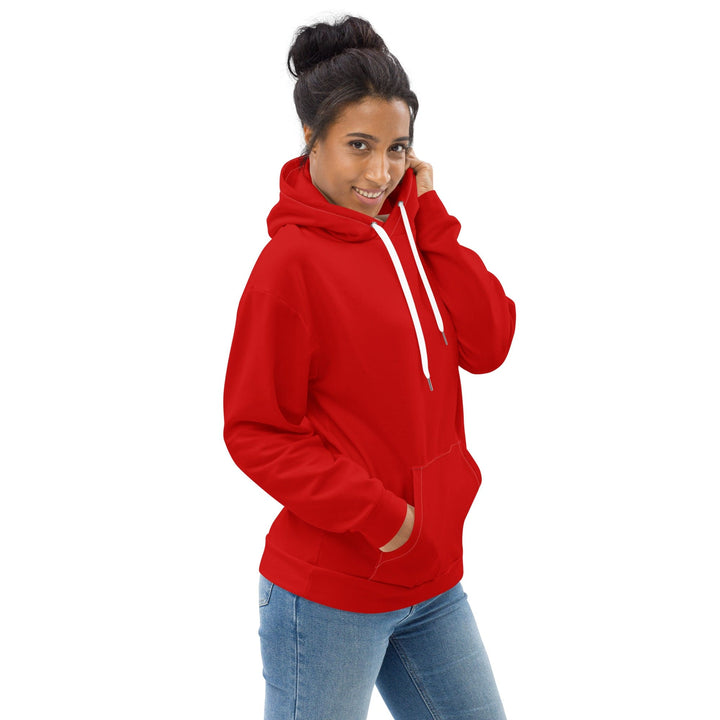 Womens Graphic Hoodie Red