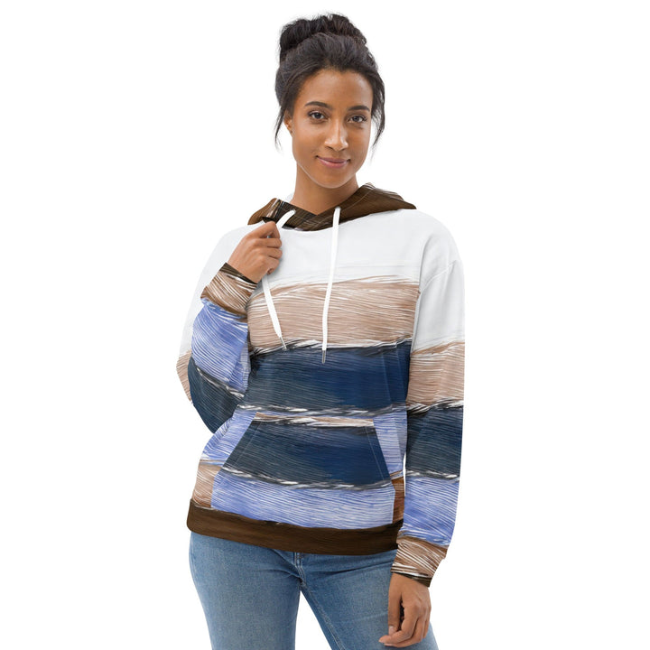 Womens Graphic Hoodie Rustic Hues Pattern