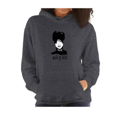 Womens Graphic Hoodie Say It Soul Walk By Faith Positive - Hoodies