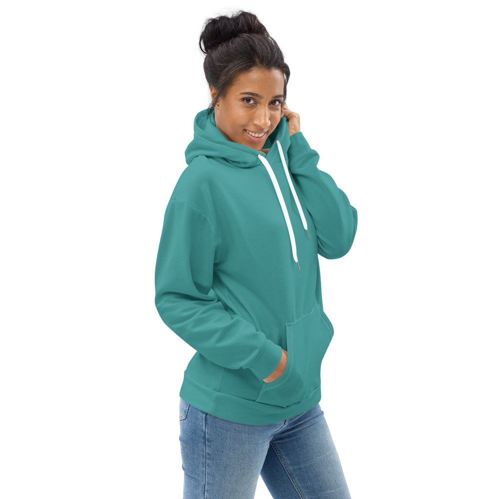 Womens Graphic Hoodie Teal Green