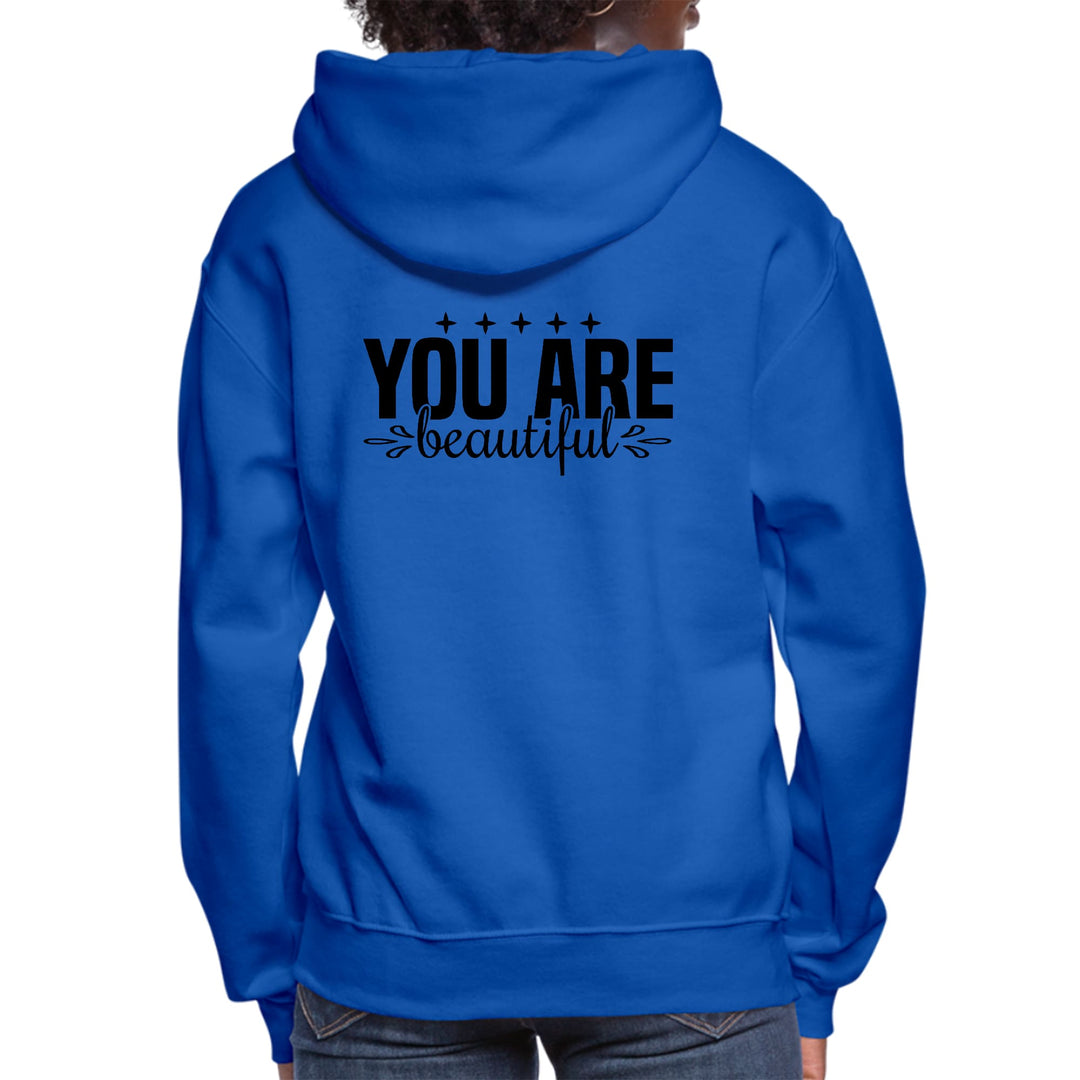 Womens Hoodie You Are Beautiful - Inspiration Affirmation, - Womens | Hoodies