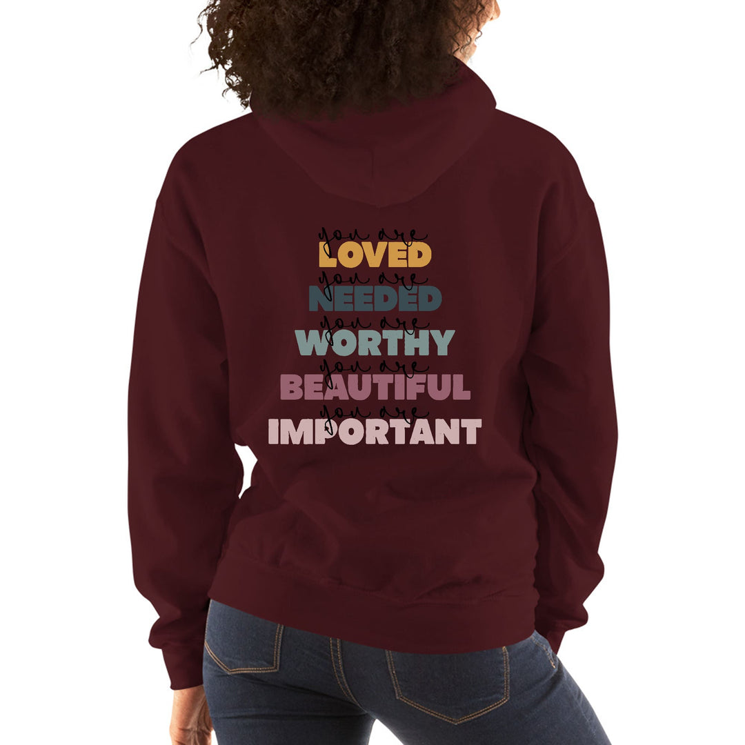 Womens Hoodie you are Loved Inspiration Affirmation - Womens | Hoodies