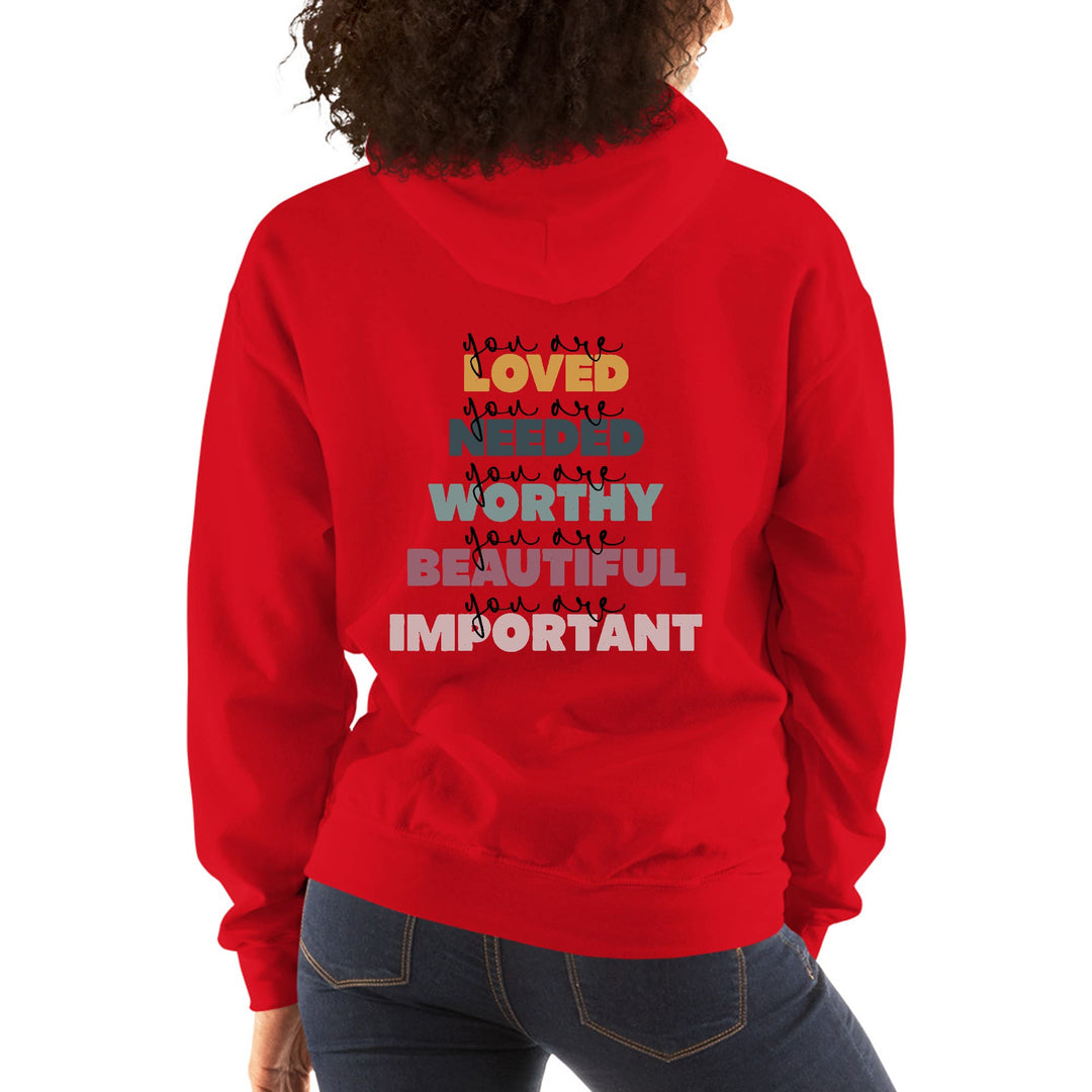 Womens Hoodie you are Loved Inspiration Affirmation - Womens | Hoodies