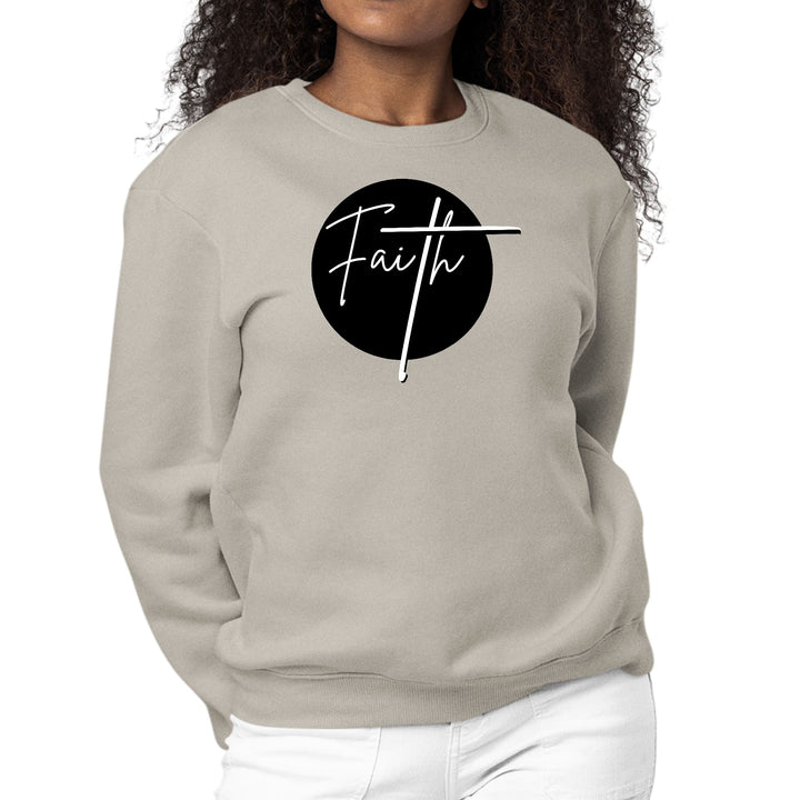 Womens Graphic Sweatshirt Faith Print - Womens | Sweatshirts