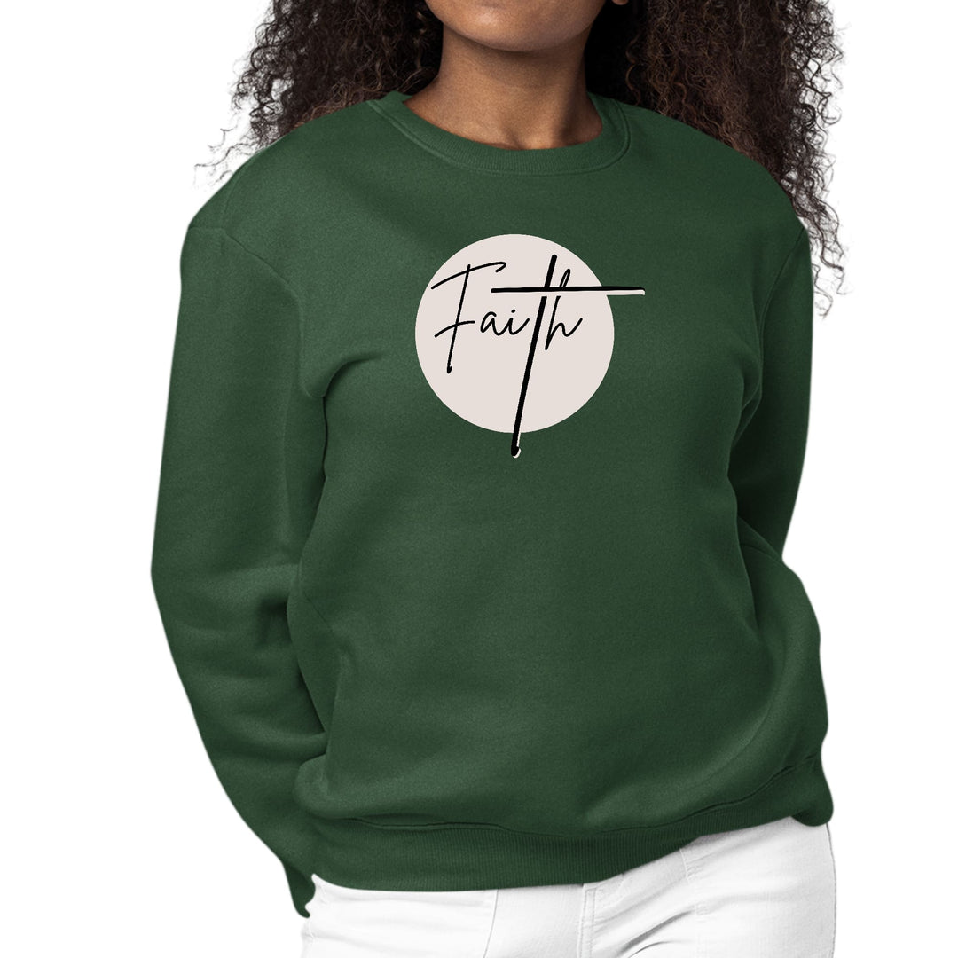 Womens Graphic Sweatshirt Faith Print - Womens | Sweatshirts