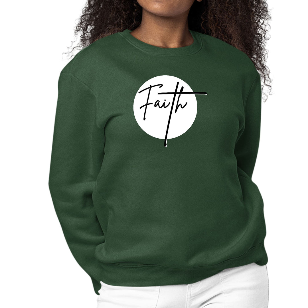 Womens Graphic Sweatshirt Faith Print - Womens | Sweatshirts