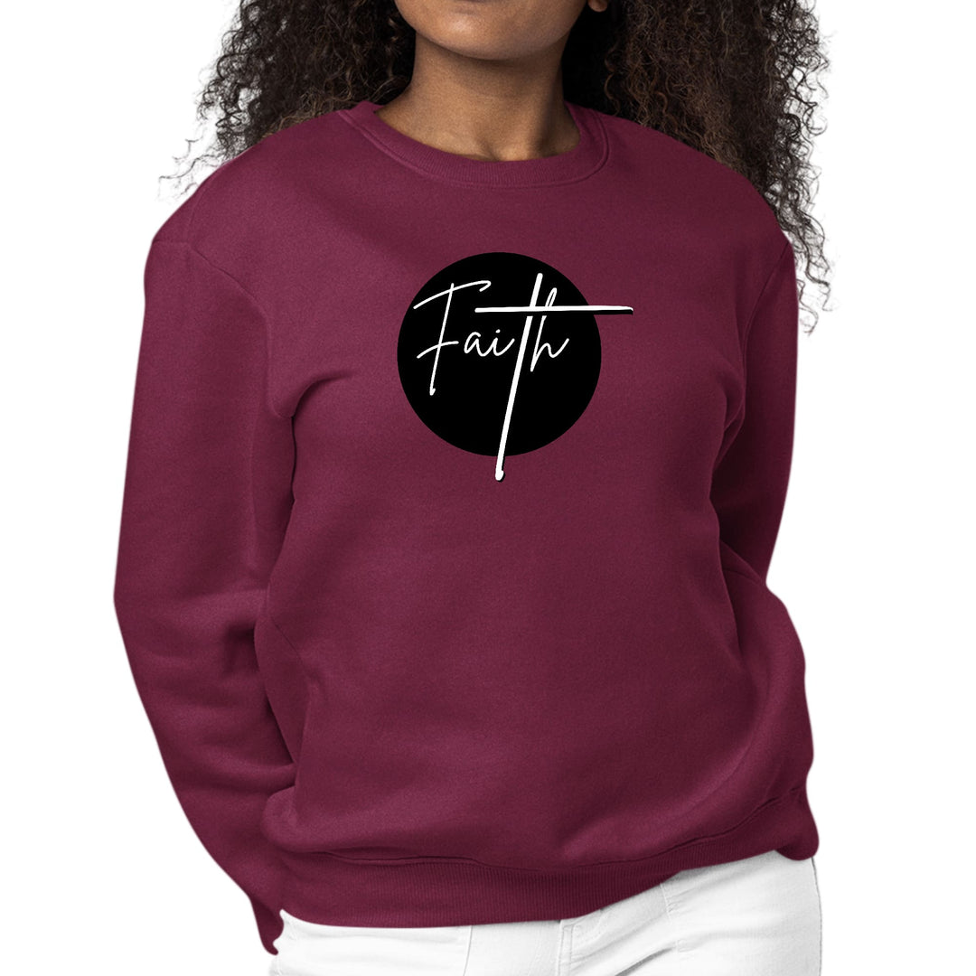 Womens Graphic Sweatshirt Faith Print - Womens | Sweatshirts