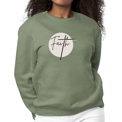 Womens Graphic Sweatshirt Faith Print - Womens | Sweatshirts