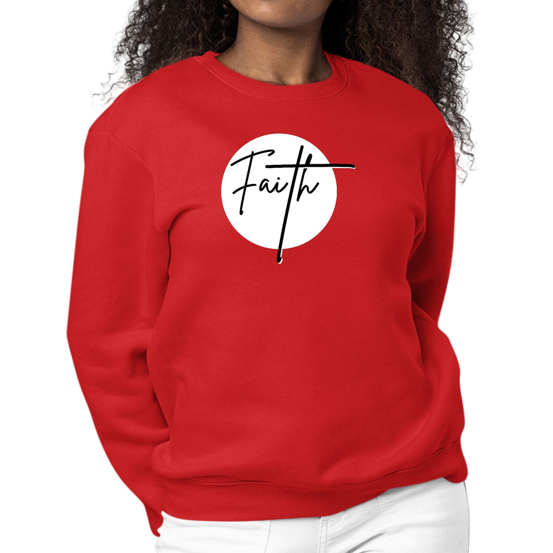 Womens Graphic Sweatshirt Faith Print - Womens | Sweatshirts