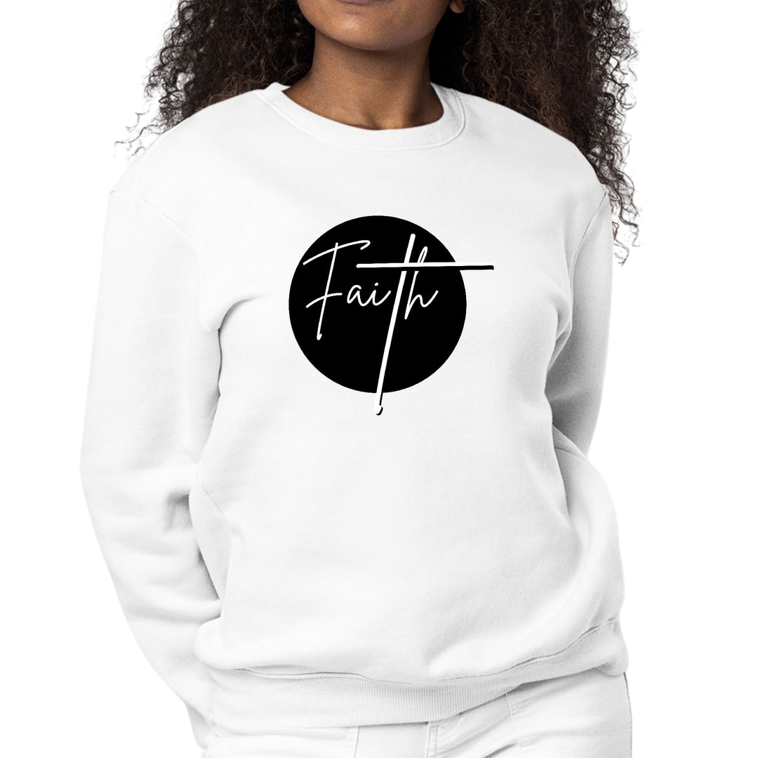 Womens Graphic Sweatshirt Faith Print - Womens | Sweatshirts