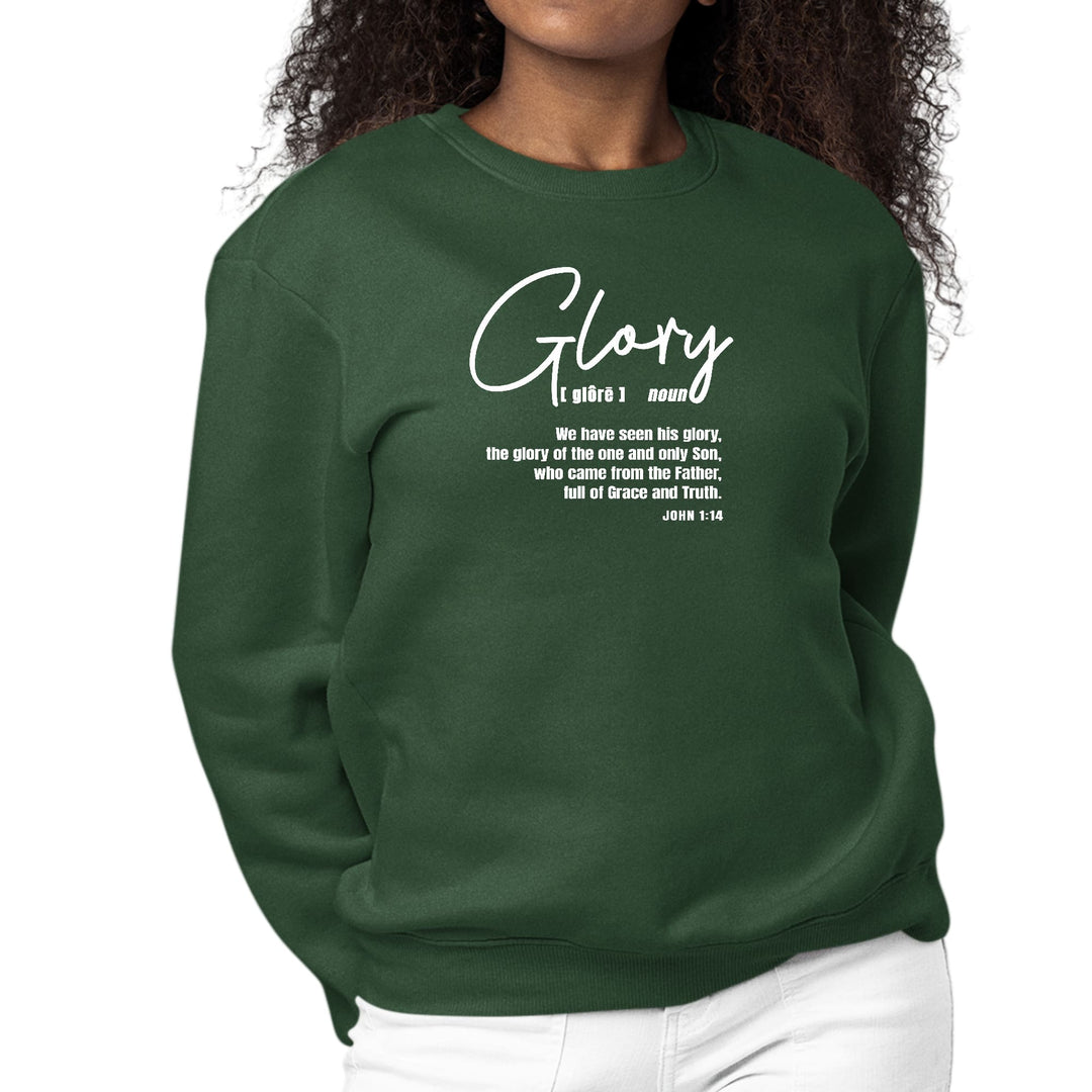 Womens Graphic Sweatshirt Glory - Christian Inspiration - Womens | Sweatshirts