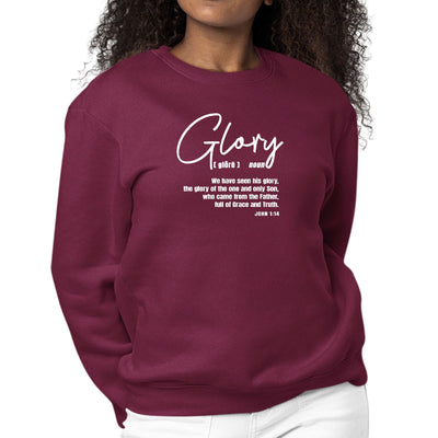 Womens Graphic Sweatshirt Glory - Christian Inspiration - Womens | Sweatshirts