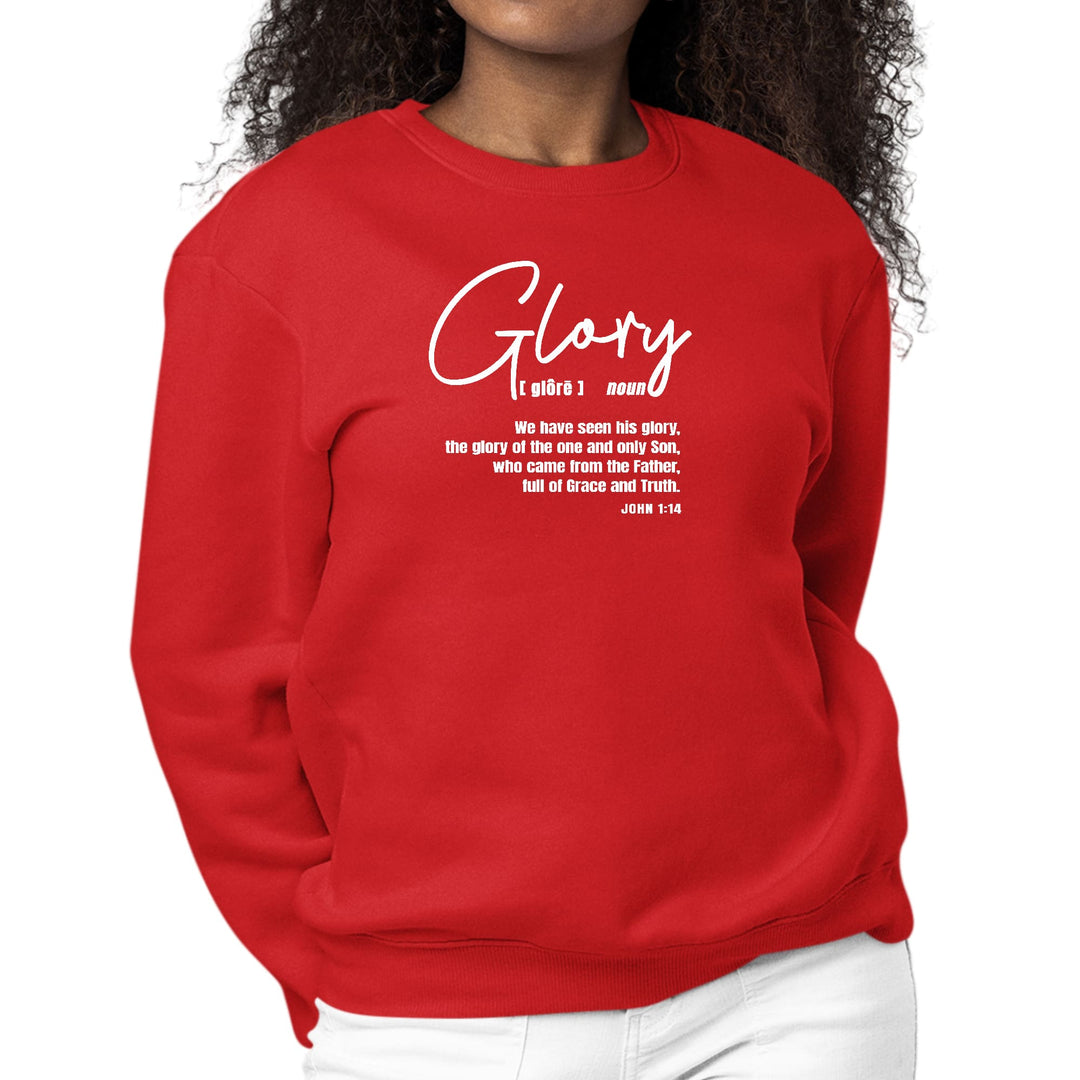 Womens Graphic Sweatshirt Glory - Christian Inspiration - Womens | Sweatshirts