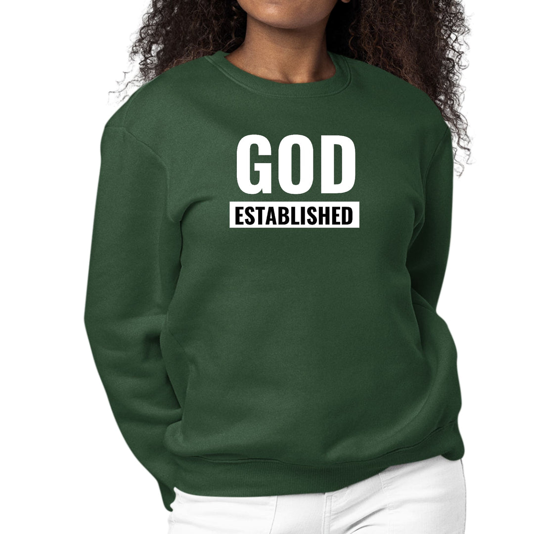 Womens Graphic Sweatshirt God Established - Womens | Sweatshirts