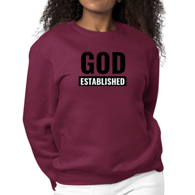 Womens Graphic Sweatshirt God Established - Womens | Sweatshirts