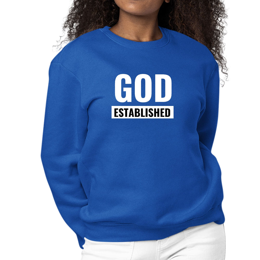 Womens Graphic Sweatshirt God Established - Womens | Sweatshirts