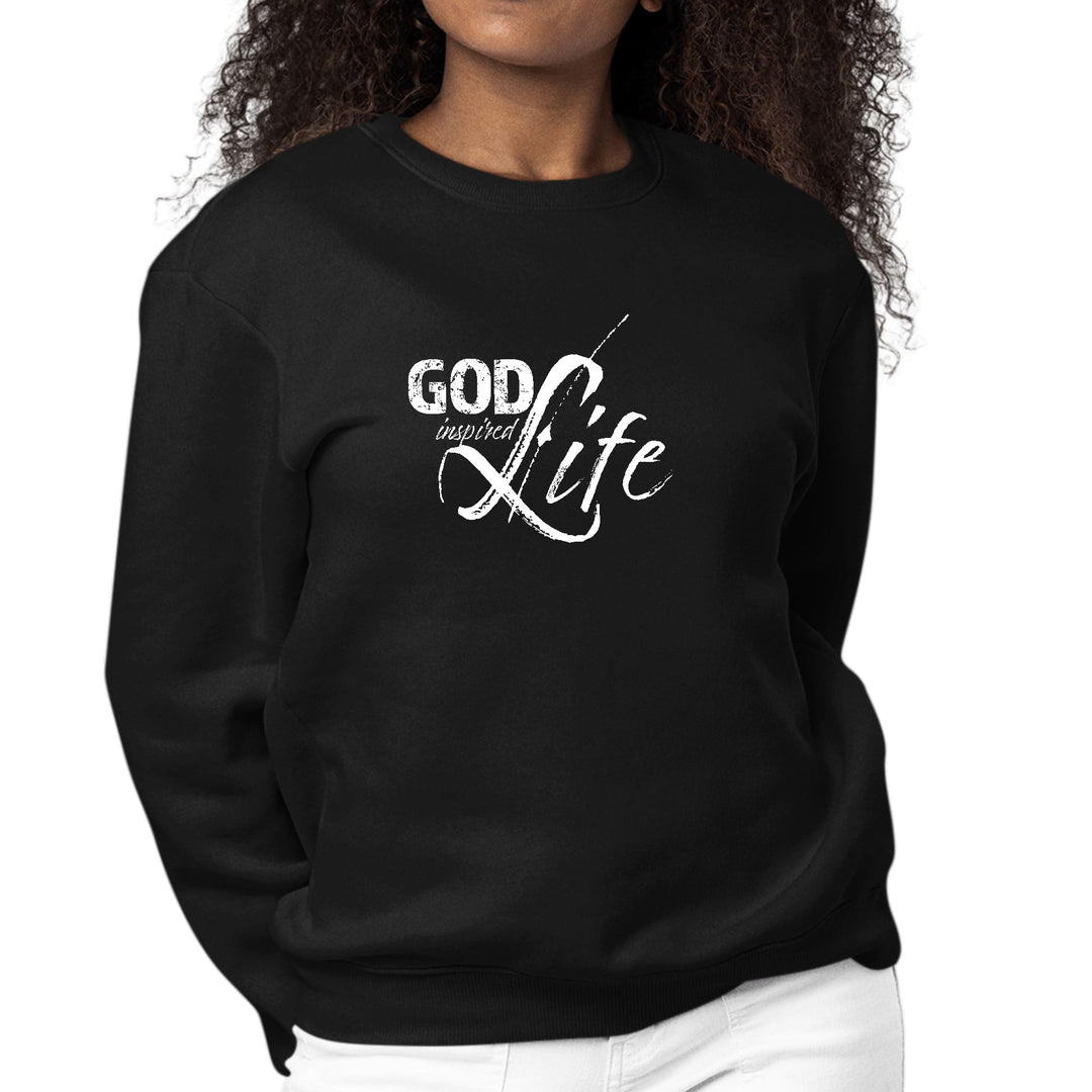 Womens Graphic Sweatshirt God Inspired Life - Womens | Sweatshirts