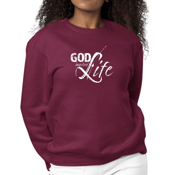 Womens Graphic Sweatshirt God Inspired Life - Womens | Sweatshirts