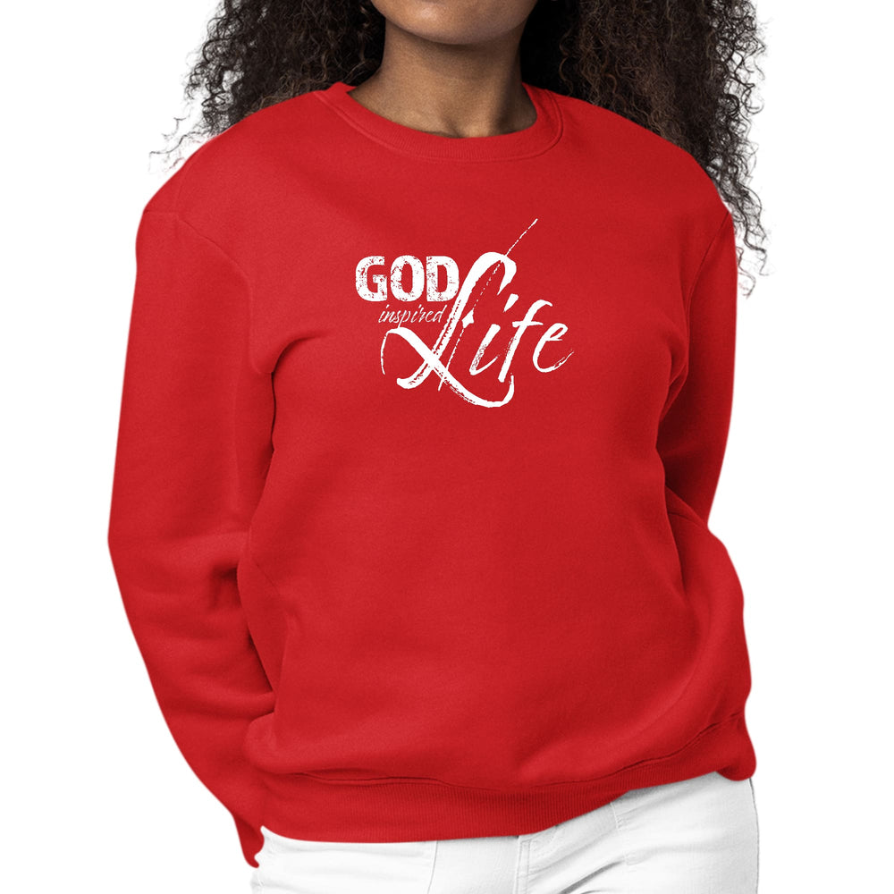 Womens Graphic Sweatshirt God Inspired Life - Womens | Sweatshirts