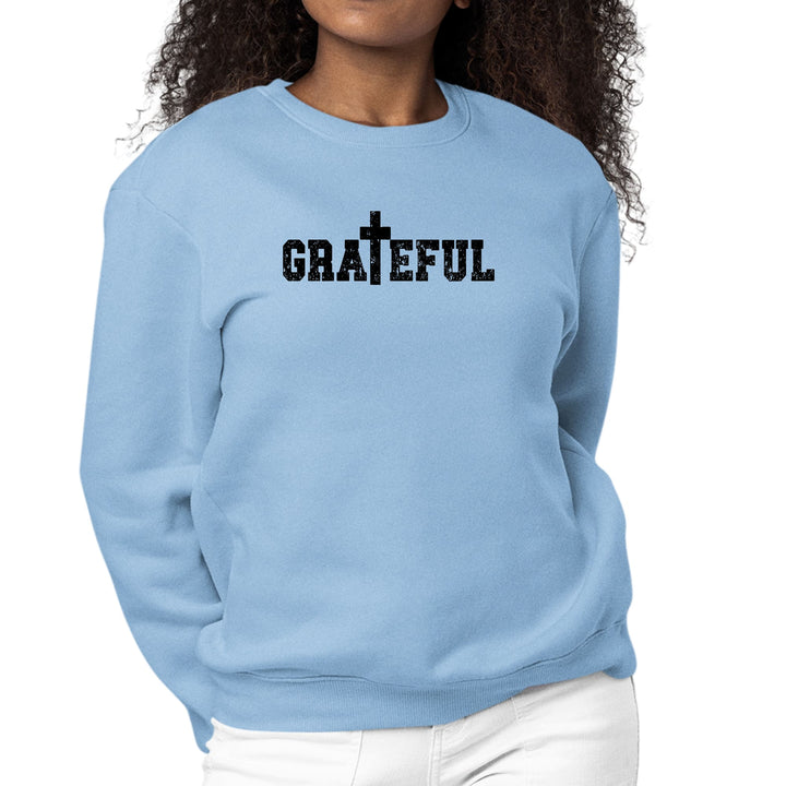 Womens Graphic Sweatshirt Grateful Print - Womens | Sweatshirts