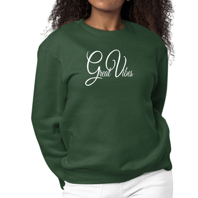 Womens Graphic Sweatshirt Great Vibes - Womens | Sweatshirts