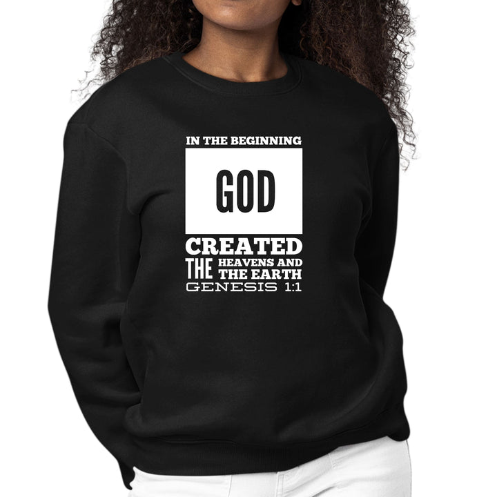 Womens Graphic Sweatshirt in the Beginning Print - Womens | Sweatshirts