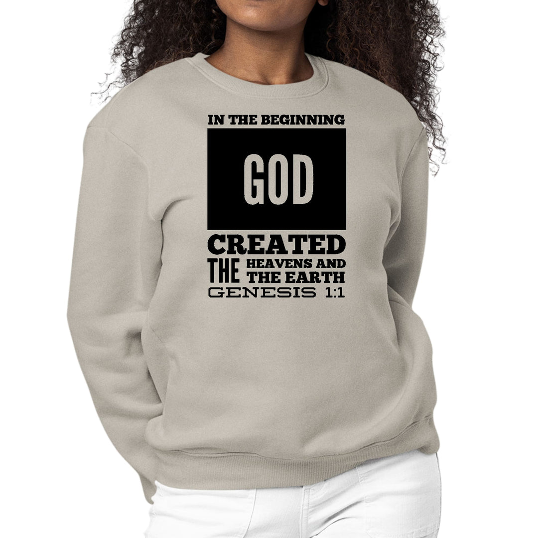 Womens Graphic Sweatshirt in the Beginning Print - Womens | Sweatshirts