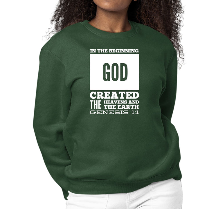 Womens Graphic Sweatshirt in the Beginning Print - Womens | Sweatshirts