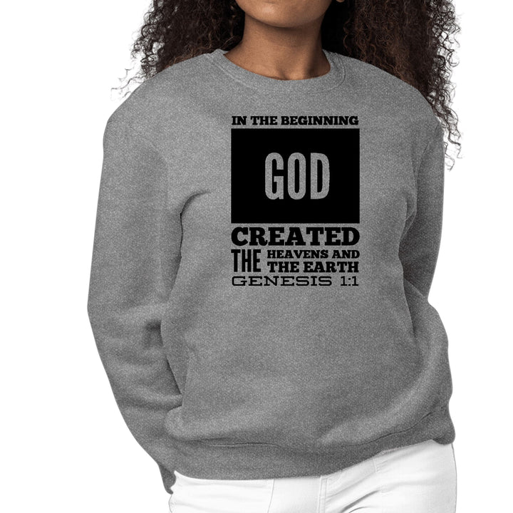 Womens Graphic Sweatshirt in the Beginning Print - Womens | Sweatshirts