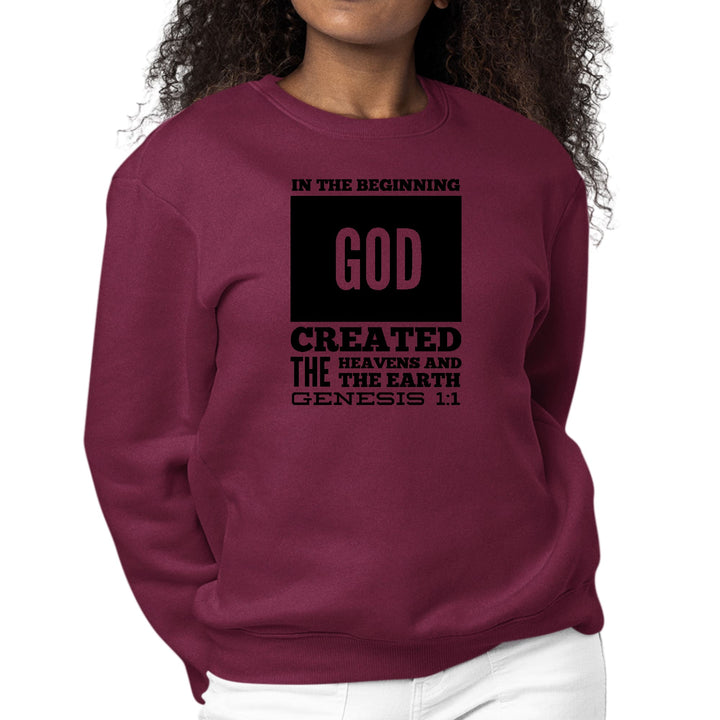 Womens Graphic Sweatshirt in the Beginning Print - Womens | Sweatshirts