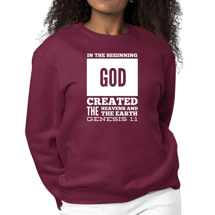 Womens Graphic Sweatshirt in the Beginning Print - Womens | Sweatshirts