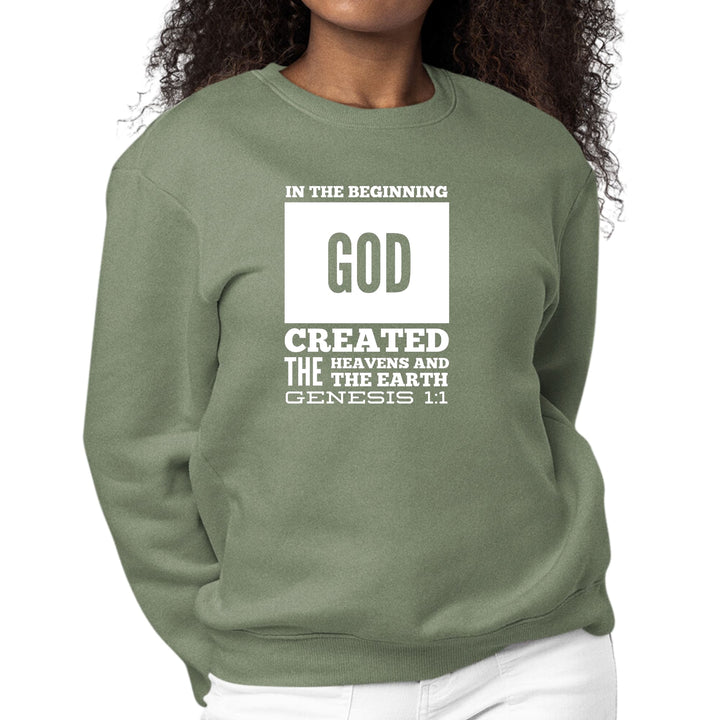 Womens Graphic Sweatshirt in the Beginning Print - Womens | Sweatshirts