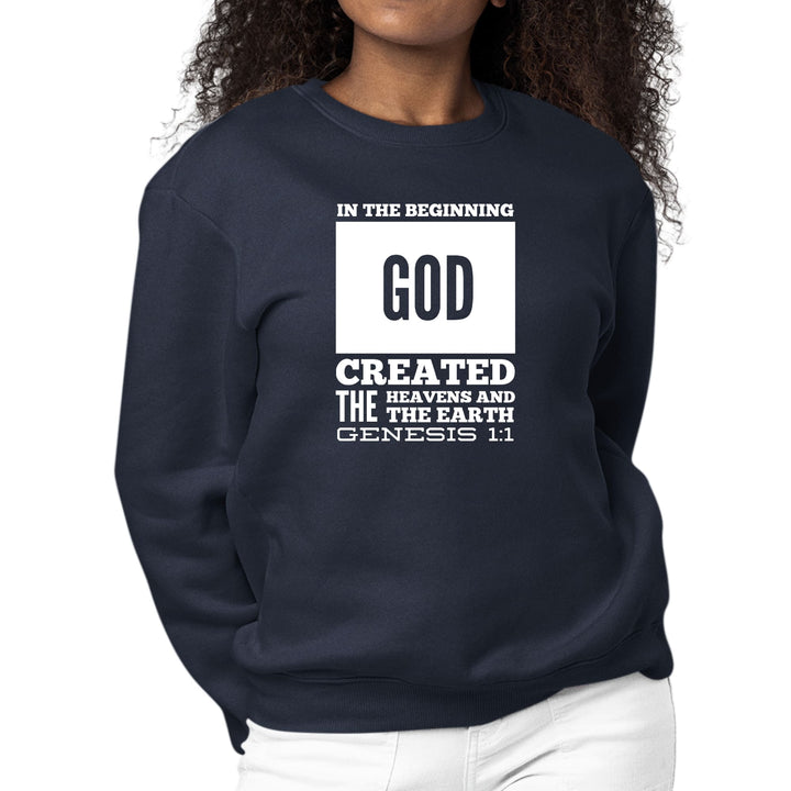 Womens Graphic Sweatshirt in the Beginning Print - Womens | Sweatshirts