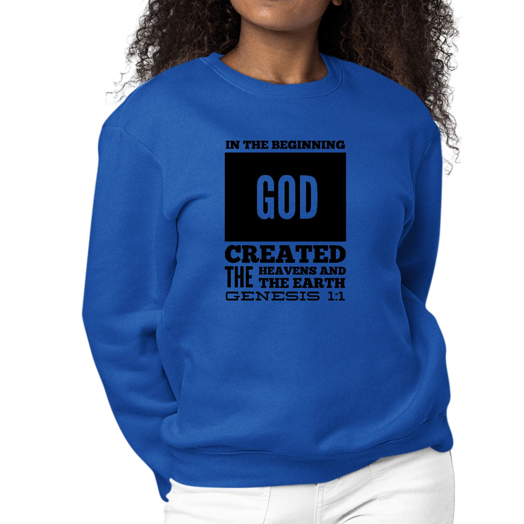 Womens Graphic Sweatshirt in the Beginning Print - Womens | Sweatshirts