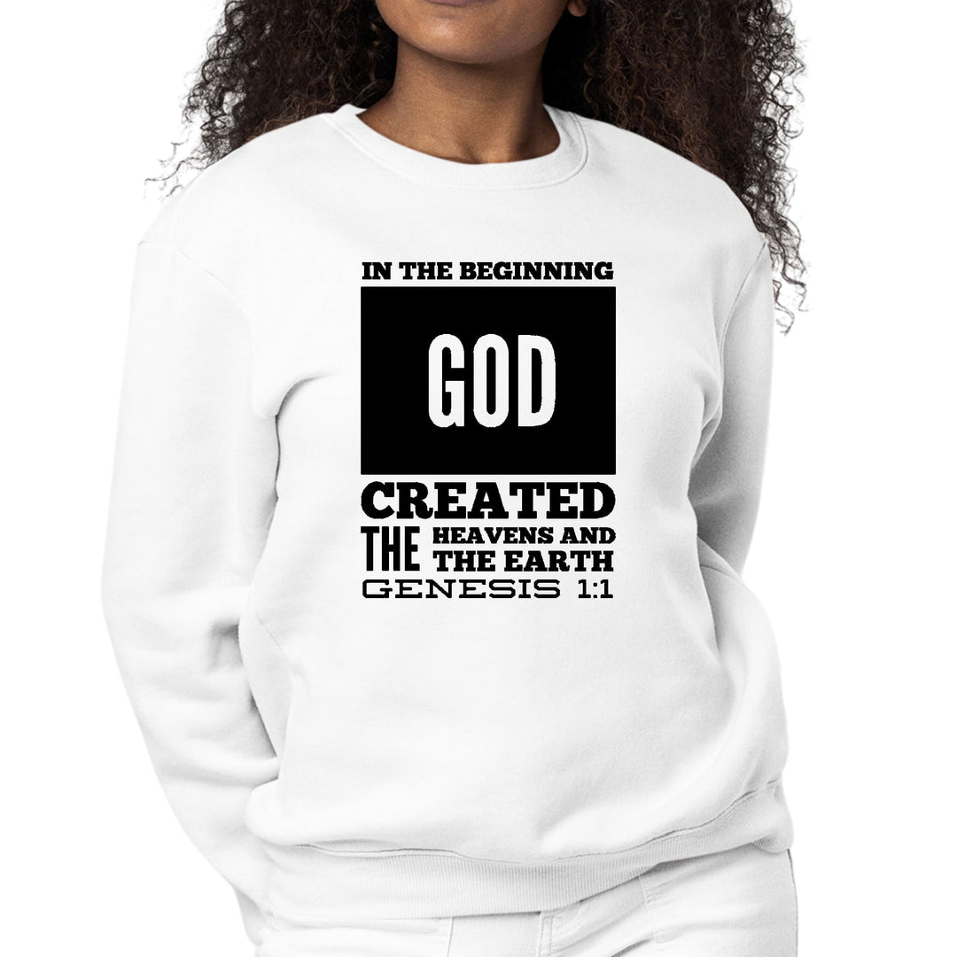 Womens Graphic Sweatshirt in the Beginning Print - Womens | Sweatshirts