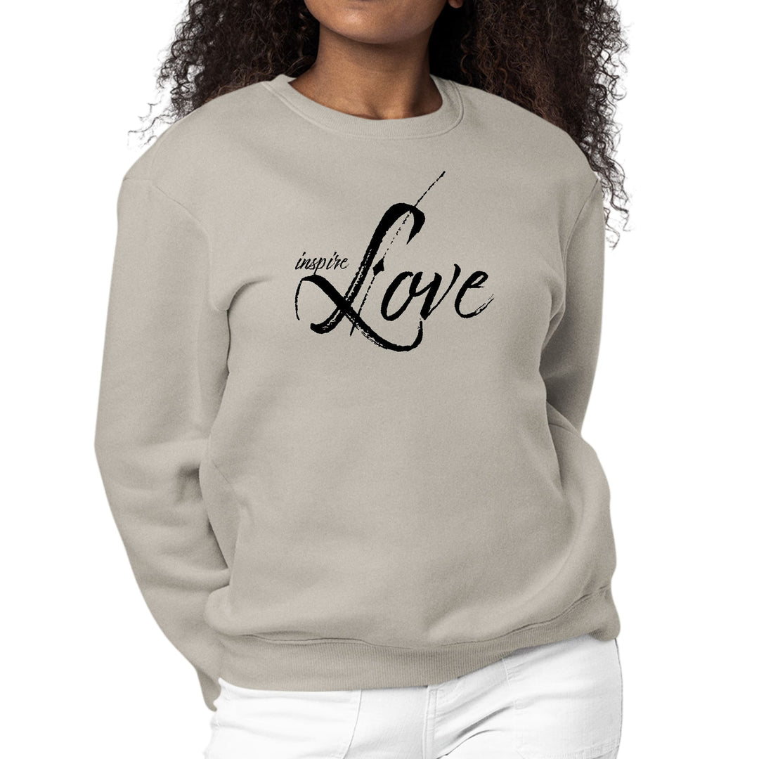 Womens Graphic Sweatshirt Inspire Love - Womens | Sweatshirts