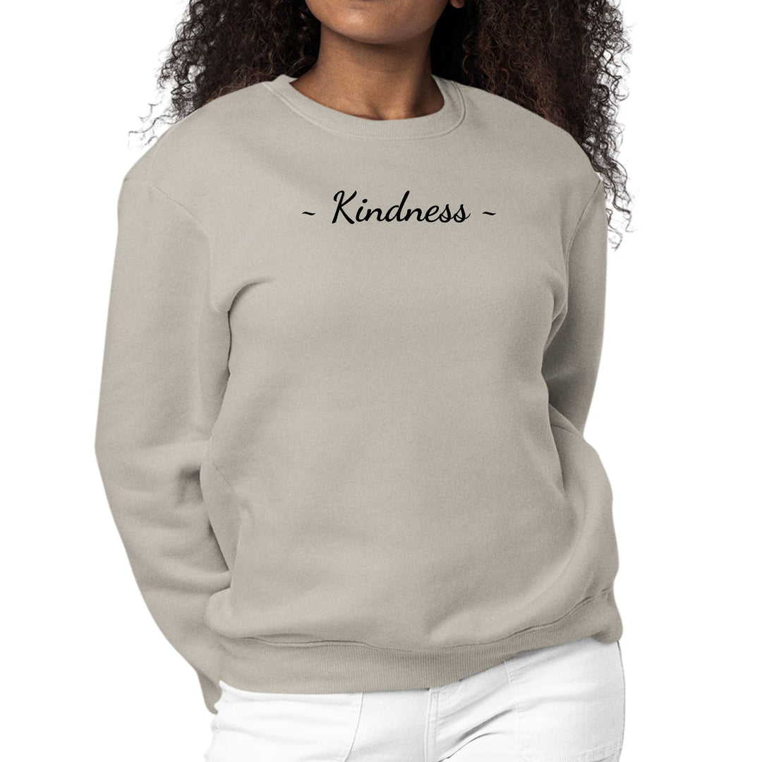 Womens Graphic Sweatshirt Kindness Black Print - Womens | Sweatshirts