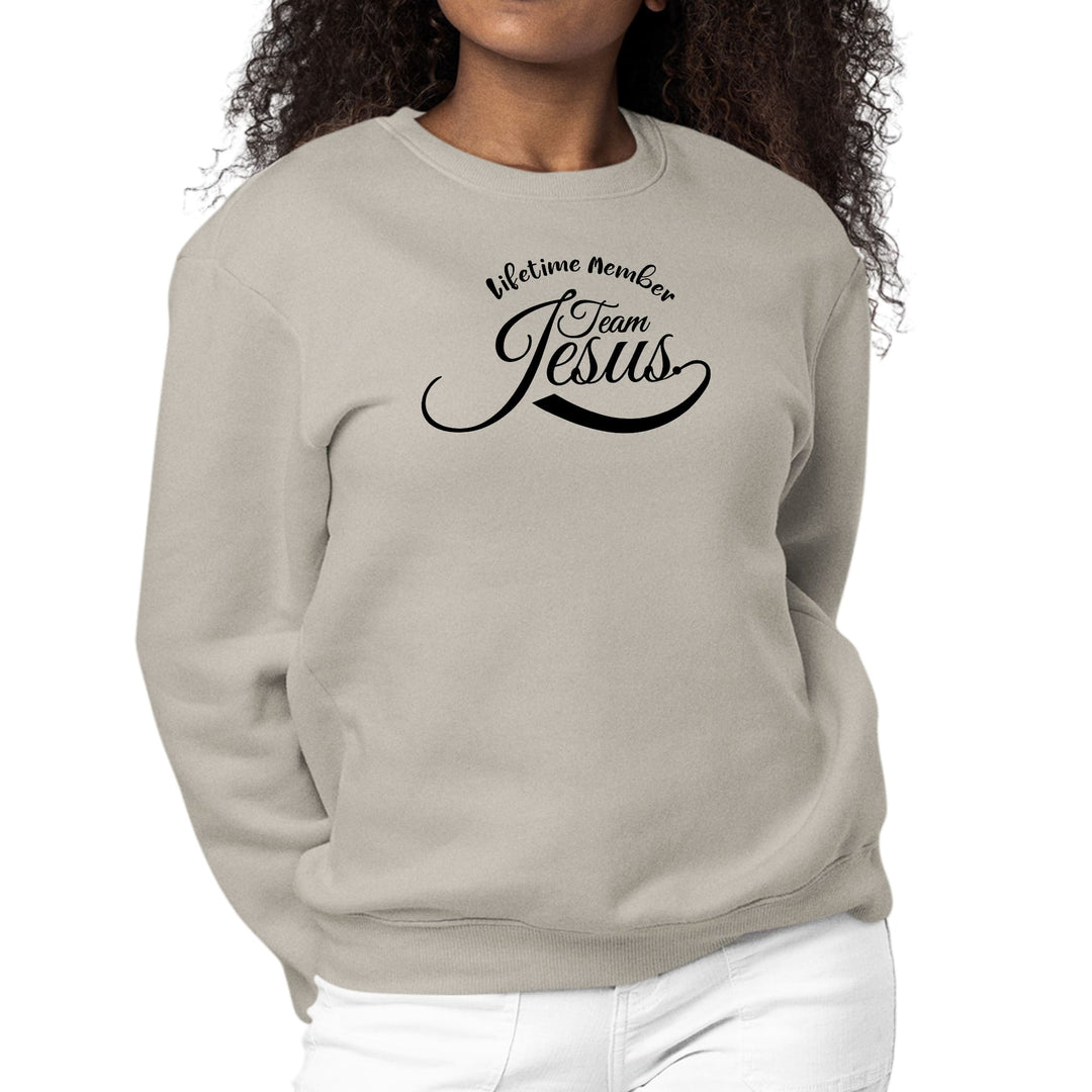 Womens Graphic Sweatshirt Lifetime Member Team Jesus - Womens | Sweatshirts