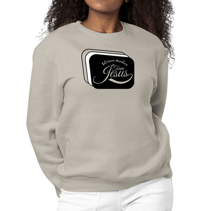 Womens Graphic Sweatshirt Lifetime Member Team Jesus - Womens | Sweatshirts